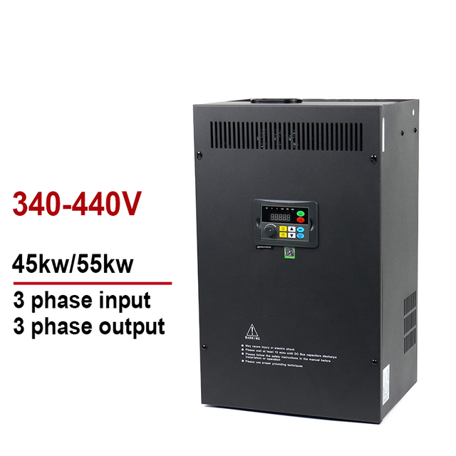 អថេរប្រេកង់អថេរ VFD និងកម្មវិធីបម្លែង 380V 45kW 55kw បញ្ចូល 3 ដំណាក់កាលដើម្បីចេញ 3 ដំណាក់កាល