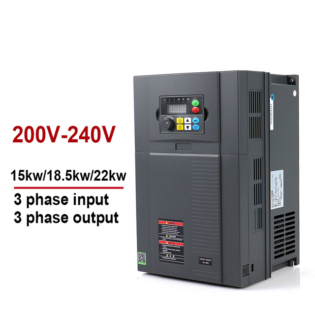 ប្រេកង់អថេរ VFD vfd អនាម័យនិងបម្លែង 220V 15kw 18kw 18.5kW 22kw បញ្ចូល 3 ដំណាក់កាលដើម្បីចេញ 3 ដំណាក់កាល